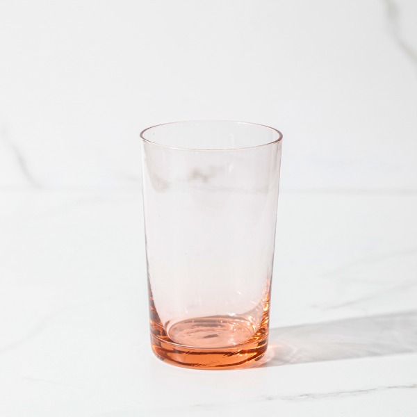 pink glass cup